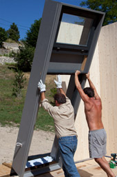 menuiseries pour auto construteurs maison bois