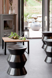 mur interieur en  bois massif